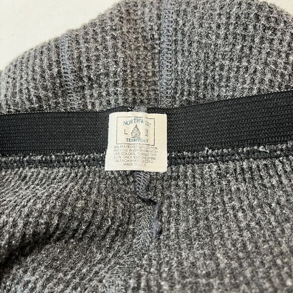 Northwest Territory Leggings Mens‎ L Thermal Waffle Knit Base Layer Vintage USA - Picture 3 of 5